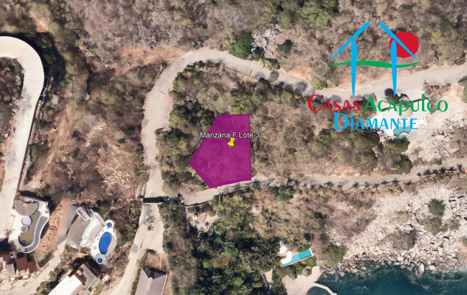 Terreno Brisas del Marqués Manzana F Lote 3 - Ubicación satelital y entorno 1